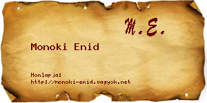 Monoki Enid névjegykártya